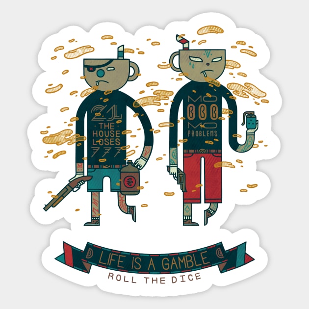 Mean Muggin Sticker by againstbound